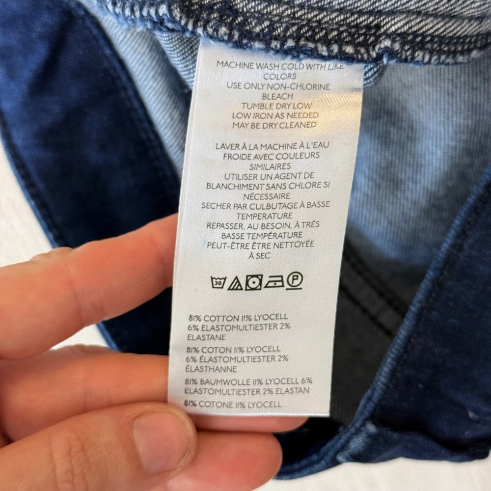 Pilcro Low-Rise Icon Flare Jeans Womens 27 Tall Blue Denim NWT - Picture 6 of 11